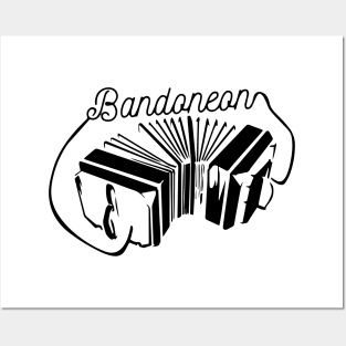 Bandoneon (Black) Posters and Art